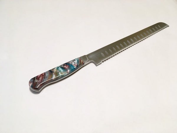 custom challah knife by Laevi Susman Jewish Knives