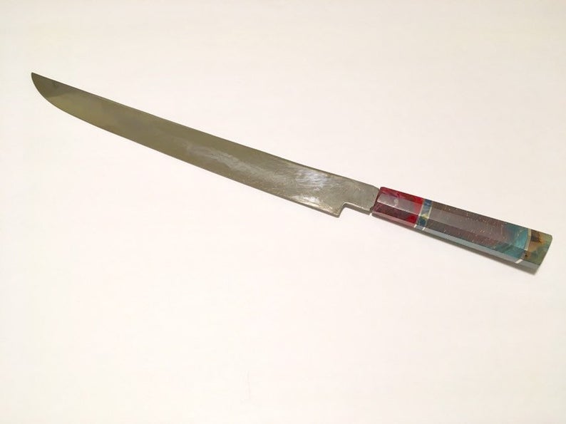 custom Tuna fillet knife by Laevi Susman Jewish knives