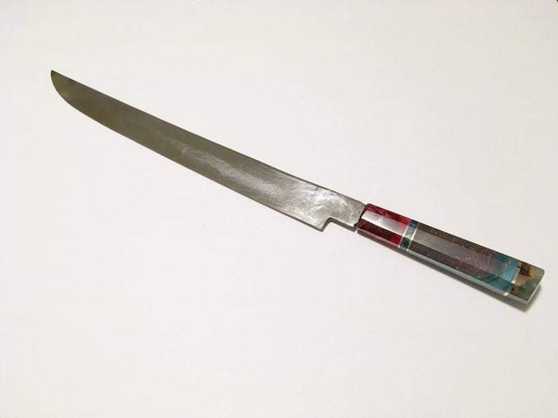 hand-forged Sashimi tuna fillet knife by Metals Artisan